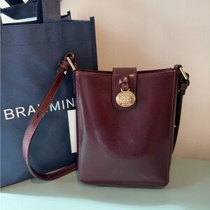 Brahmin Marley Crossbody Bag – Tart Topsail Burgundy Leather